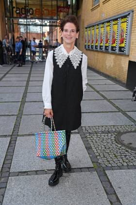 Bibiana Beglau at the SchwarzeSchafe premiere at the cinema in the Kulturbrauerei in Berlin on 15 07 2025
