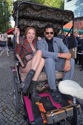 Jella Haase, Yasin El Harrouk at the SchwarzeSchafe premiere at the cinema in the Kulturbrauerei in Berlin on 15 07 2025