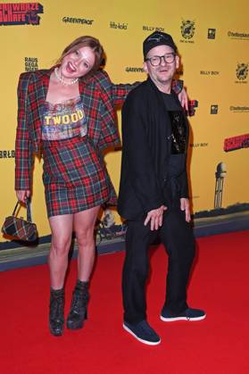 Jella Haase, Milan Peschel at the SchwarzeSchafe premiere at the cinema in the Kulturbrauerei in Berlin on 15 07 2025