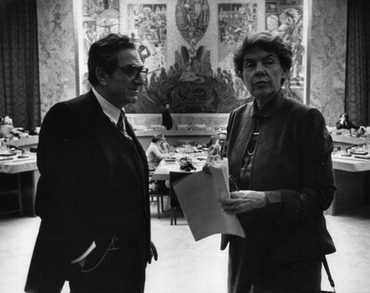 Movements Organisations 3 March 1980 Meeting of Security Council the United Nations to Lebanon left the Lebanese Ambassador Tueni with the New American Ambassador Jeane K Kirkpatrick New York New York U S  Copyright: xUnitedxArchivesx xkpaxKeystonex 19800303_baf_k09_038 !ACHTUNG AUFNAHMEDATUM GESCHÄTZT!