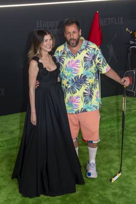 July 21, 2025, New York, United States: (L-R) Jackie Sandler and Adam Sandler attend Netflix s Happy Gilmore 2 New York Premiere at Jazz at Lincoln Center. New York United States - ZUMAs197 20250721_aaa_s197_293 Copyright: xRonxAdarx