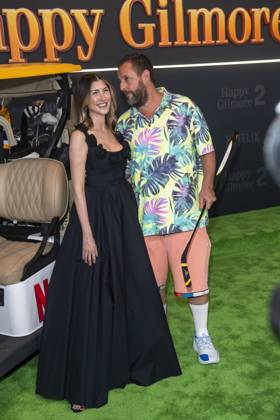 July 21, 2025, New York, United States: (L-R) Jackie Sandler and Adam Sandler attend Netflix s Happy Gilmore 2 New York Premiere at Jazz at Lincoln Center. New York United States - ZUMAs197 20250721_aaa_s197_306 Copyright: xRonxAdarx