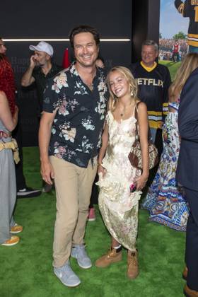 July 21, 2025, New York, United States: (L-R) Oliver Hudson and Rio Laura Hudson attend Netflix s Happy Gilmore 2 New York Premiere at Jazz at Lincoln Center. New York United States - ZUMAs197 20250721_aaa_s197_307 Copyright: xRonxAdarx