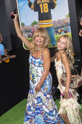 July 21, 2025, New York, United States: (L-R) Goldie Hawn and Rio Laura Hudson attend Netflix s Happy Gilmore 2 New York Premiere at Jazz at Lincoln Center. New York United States - ZUMAs197 20250721_aaa_s197_316 Copyright: xRonxAdarx