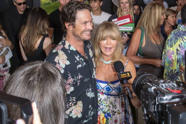 July 21, 2025, New York, United States: (L-R) Oliver Hudson and Goldie Hawn attend Netflix s Happy Gilmore 2 New York Premiere at Jazz at Lincoln Center. New York United States - ZUMAs197 20250721_aaa_s197_320 Copyright: xRonxAdarx