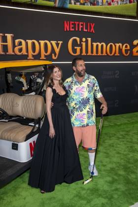 July 21, 2025, New York, United States: (L-R) Jackie Sandler and Adam Sandler attend Netflix s Happy Gilmore 2 New York Premiere at Jazz at Lincoln Center. New York United States - ZUMAs197 20250721_aaa_s197_321 Copyright: xRonxAdarx