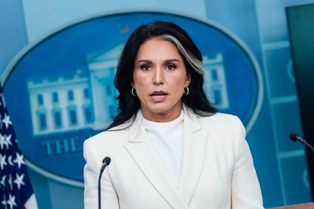 Tulsi Gabbard, Director of National Intelligence (DNI), speaks during a news conference in the James S. Brady Press Briefing Room of the White House in Washington, DC, US, on Wednesday, July 23, 2025. Tensions between the Trump administration and the judiciary flared on Tuesday when Attorney General Pam Bondi removed a US attorney for New Jersey that had been named by federal judges to replace the president’s choice. Copyright: xEricxLeex xPoolxviaxCNPx MediaPunchx