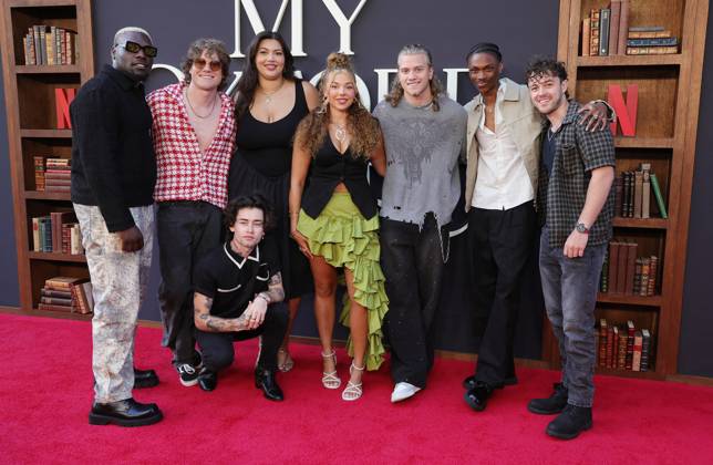 Netflix s My Oxford Year Premiere - LA Donzell Taggart, Katie Roeder, Aaliyah Larsen and Cameron Goode of SZN4 and Mason Watts, Conor Smith, Zach Newbould and Shane Appell of the Midnight Til Morning At Netflix s My Oxford Year Los Angeles Premiere At Netflix Tudum Theater , In Los Angeles CA, USA on July 24, 2025. Photo by Fati S ABACAPRESS.COM Lso Angeles CA United States  Copyright: xFatixSadou ABACAPRESS.COMx