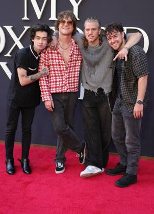 Netflix s My Oxford Year Premiere - LA Mason Watts, Conor Smith, Zach Newbould and Shane Appell of the Midnight Til Morning At Netflix s My Oxford Year Los Angeles Premiere At Netflix Tudum Theater , In Los Angeles CA, USA on July 24, 2025. Photo by Fati S ABACAPRESS.COM Lso Angeles CA United States  Copyright: xFatixSadou ABACAPRESS.COMx