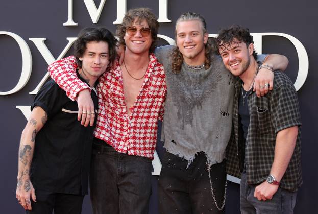 Netflix s My Oxford Year Premiere - LA Mason Watts, Conor Smith, Zach Newbould and Shane Appell of the Midnight Til Morning At Netflix s My Oxford Year Los Angeles Premiere At Netflix Tudum Theater , In Los Angeles CA, USA on July 24, 2025. Photo by Fati S ABACAPRESS.COM Lso Angeles CA United States  Copyright: xFatixSadou ABACAPRESS.COMx