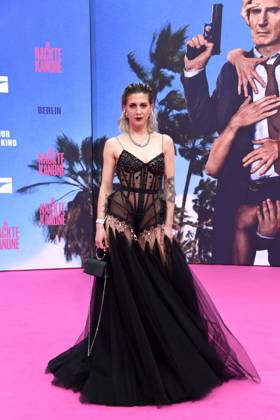Karin Brettmeister at the German premiere of DIE NACKTE KANONE in Berlin on 24 07 2025