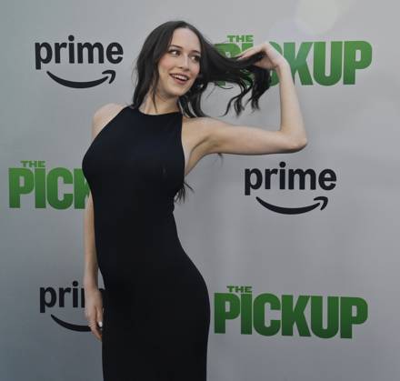 Elsie Hewitt attends the premiere of the motion picture comedy The Pickup at Regal LA Live in Los Angeles on Sunday, July 27, 2025. Storyline: A routine cash pickup turns into a deadly pursuit when two mismatched armored truck drivers are ambushed by ruthless criminals with plans beyond the cash.  LAP2025072714 JIMxRUYMEN