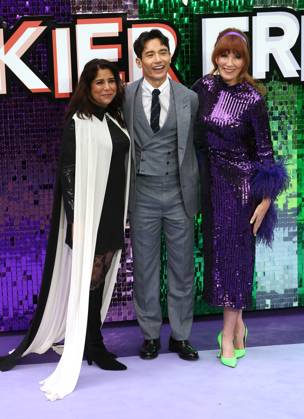 UK premiere of Freakier Friday Nisha Ganatra, Manny Jacinto and Kristin Burr at the UK premiere of Freakier Friday, held at Odeon Luxe Leicester Square in London. London Odeon Luxe Leicester Square UK Copyright: xFredxDuvalx