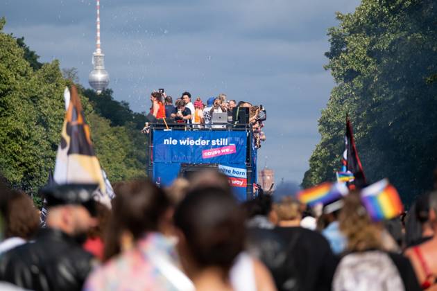 47 Christopher Street Day Parade under the motto Never be silent again in Berlin The demonstration demands equal rights for lesbians, gays, bisexuals, transgender, intersex and queer people 47th Christopher Street Day Parade under the motto Never be silent again in Berlin The demonstration demands equal rights