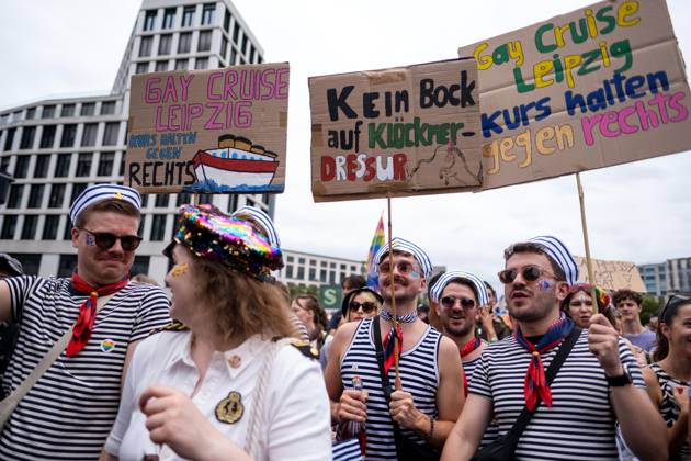 47 Christopher Street Day Parade under the motto Never be silent again in Berlin The demonstration demands equal rights for lesbians, gays, bisexuals, transgender, intersex and queer people 47th Christopher Street Day Parade under the motto Never be silent again in Berlin The demonstration demands equal rights