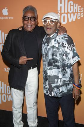 August 11, 2025, New York, United States: (L-R) Giancarlo Esposito and Spike Lee attend the Highest 2 Lowest New York Premiere at Brooklyn Academy of Music. New York United States - ZUMAs197 20250811_aaa_s197_203 Copyright: xRonxAdarx