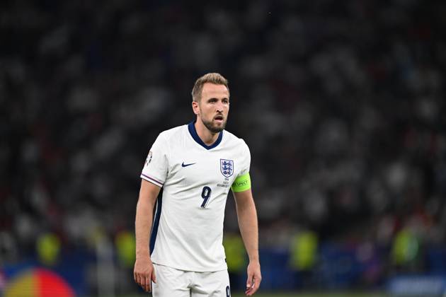 Spain v England: Final - UEFA EURO 2024 BERLIN, GERMANY - JULY 14: Harry Kane of England in action during the UEFA EURO 2024 final match between Spain and England at Olympiastadion in Berlin, Germany on July 14, 2024. Germany World. Editorial use only. Please get in touch for any other usage. Copyright: x2025xAnadoluxHeshamxElsherifx