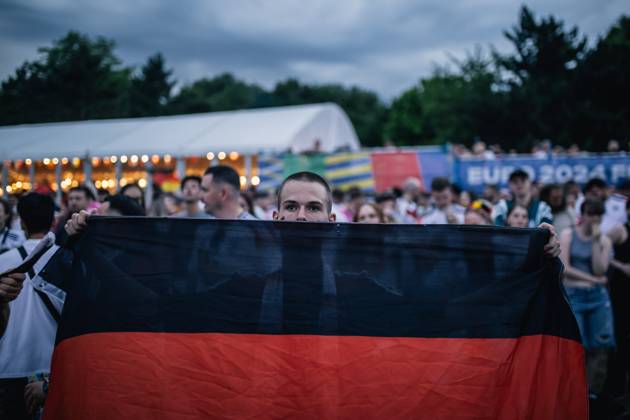 Germany v Denmark: Round of 16 - UEFA EURO 2024 DORTMUND, GERMANY - JUNE 29: Fans of Germany gather to watch the EURO 2024 round of 16 match between Germany and Denmark at the fan zone area on June 29, 2024 in Dortmund, Germany. Germany World. Editorial use only. Please get in touch for any other usage. Copyright: x2025xAnadoluxHeshamxElsherifx