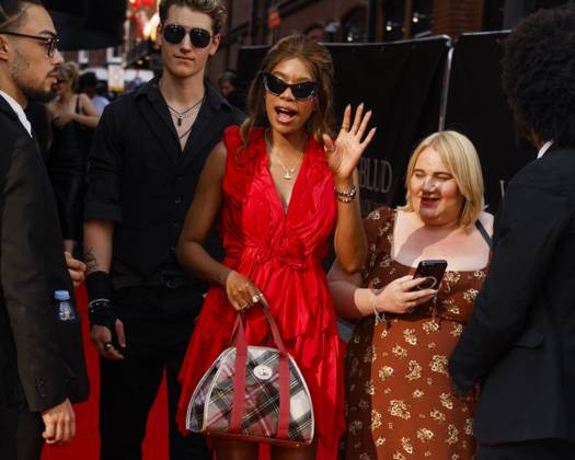 August 12, 2025, London, United Kingdom: Tolula Adeyemi attends the YUNGBLUD. Are You Ready, Boy? Premiere at the Vue in Leicester Square. London United Kingdom - ZUMAs197 20250812_aaa_s197_401 Copyright: xCatxMorleyx