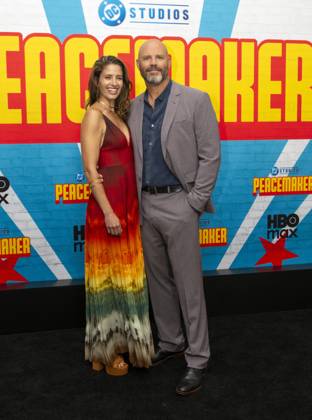 August 14, 2025, New York, Ny, United States: Mercedes Mason and David Denman attend the HBO Max Original Series of Peacemaker Season 2. Held at AMC Lincoln Square in New York. Zuma Press. August 13, 2025. New York United States - ZUMAp281 20250814_zea_p281_079 Copyright: xPhotoxImagexPressx