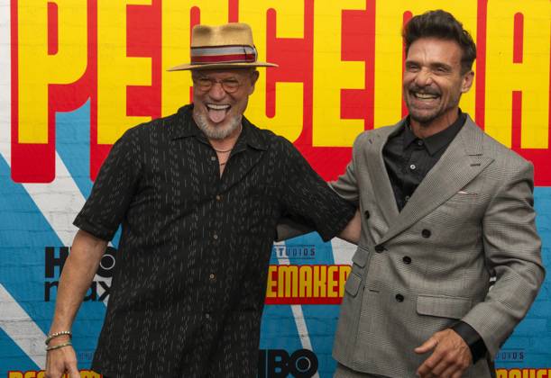August 14, 2025, New York, Ny, United States: Michael Rooker and Frank Grillo attend the HBO Max Original Series of Peacemaker Season 2. Held at AMC Lincoln Square in New York. Zuma Press. August 13, 2025. New York United States - ZUMAp281 20250814_zea_p281_094 Copyright: xPhotoxImagexPressx
