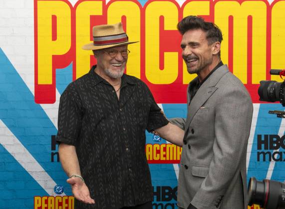 August 14, 2025, New York, Ny, United States: Michael Rooker and Frank Grillo attend the HBO Max Original Series of Peacemaker Season 2. Held at AMC Lincoln Square in New York. Zuma Press. August 13, 2025. New York United States - ZUMAp281 20250814_zea_p281_095 Copyright: xPhotoxImagexPressx