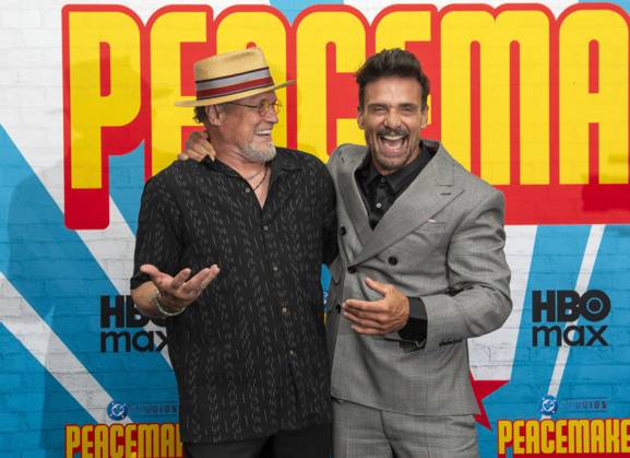 August 14, 2025, New York, Ny, United States: Michael Rooker and Frank Grillo attend the HBO Max Original Series of Peacemaker Season 2. Held at AMC Lincoln Square in New York. Zuma Press. August 13, 2025. New York United States - ZUMAp281 20250814_zea_p281_096 Copyright: xPhotoxImagexPressx