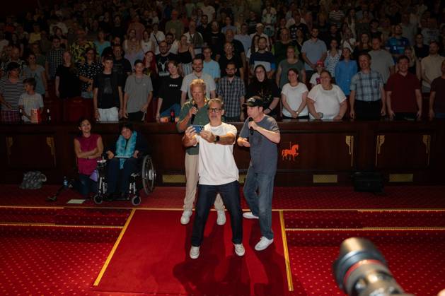 Cinema premiere, Manitous Canoe, Michael Bully Herbig, Rick Kavanian, Christian Tramitz, film premiere, Europa Park, Voltron 4D, red carpet, film launch, comedy, western parody, Bullyparade, actor, director, screenwriter, press event, summer vacatio Copyright: xFINLEYxMÖRCHx