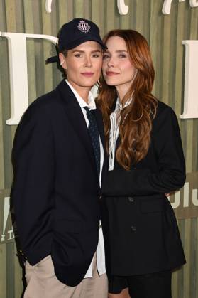 NEW YORK, NY - AUGUST 19: Ashlyn Harris and Sophia Bush at The Twisted Tale Of Amanda Knox New York Premiere on August 19, 2025 at New York Historical Society in New York City. Copyright: xMediaPunchx