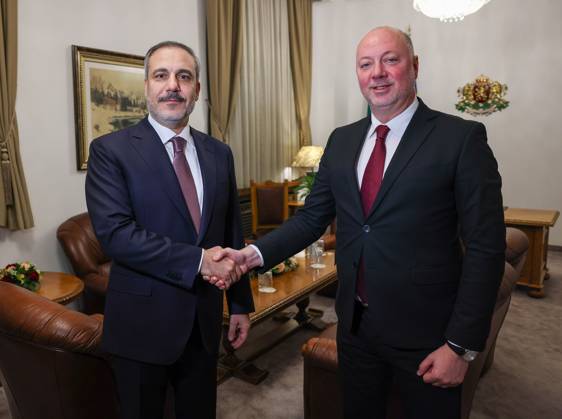 Turkish Foreign Minister Hakan Fidan in Bulgaria SOFIA, BULGARIA - JANUARY 30: Turkish Foreign Minister Hakan Fidan (L) meets with Bulgarian Parliament Speaker Rosen Jelyazkov (R) in Sofia, Bulgaria on January 30, 2024. Bulgaria World. Editorial use only. Please get in touch for any other usage.  Copyright: x2025xAnadoluxMuratxGökx
