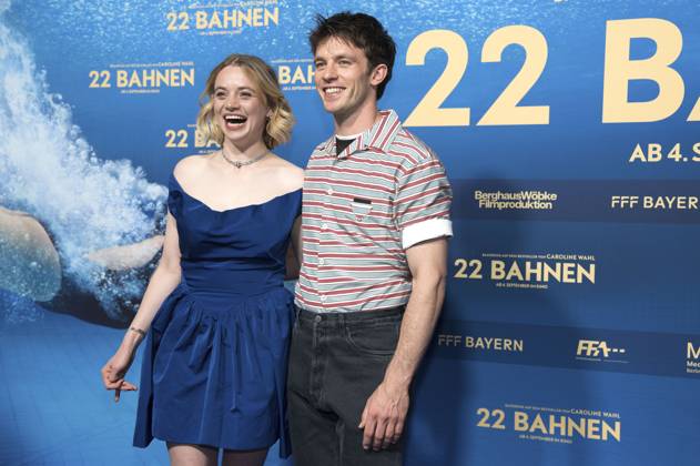 Luna Wedler and Jannis Niewöhner at the premiere of the movie 22 Bahnen in the Astor Film Lounge at Arri Munich, 24 08 2025 Foto:xN.xKolinzx xFuturexImagex bahnen_5847