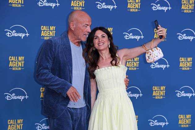 Heiner Lauterbach with his wife Viktoria Lauterbach at the German premiere of the Disney Original series CALL MY AGENT BERLIN at the Colosseum cinema in Berlin on 08 09 2025