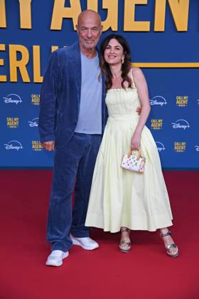 Heiner Lauterbach with his wife Viktoria Lauterbach at the German premiere of the Disney Original series CALL MY AGENT BERLIN at the Colosseum cinema in Berlin on 08 09 2025