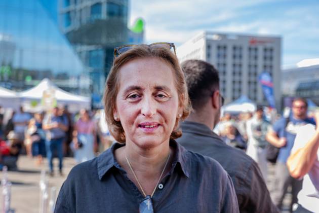 Zahlreiche Abtreibungsgegner haben am Samstag (20.09.2025) in Berlin an einem Marsch fuer das Leben teilgenommen. (Foto: Beatrix von Storch, AfD) Initiator war der Bundesverband Lebensrecht. Ein Polizeisprecher sprach am Nachmittag von rund 2.500 Teilnehmerinnen und Teilnehmern. Start und Endpunkt war der Hauptbahnhof. Bei zwei Gegenveranstaltungen im Berliner Regierungsviertel forderten mehrere Hundert Menschen unter anderem eine Entkriminalisierung von Schwangerschaftsabbruechen. Bei der vom Bundesverband Lebensrecht initiierten Demonstration hiess es auf Plakaten unter anderem Abtreibung ist Unrecht , No Children - no Future , Menschenwuerde kennt kein Alter und Inklusion beginnt vor der Geburt . Unterstuetzt wurden sie von einige Copyright: epd-bild RolfxZoellner _DSF5103