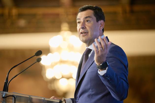 RECORD DATE NOT STATED The president of the Junta de Andalucia, Juanma Moreno, during his speech at the VII Foro Andalucia Investors Day of El Confidencial On September 23, 2025, in Seville Andalucia, Spain The Andalusian Budget for the year 2026 will include a new package of tax rebates from which thousands of Andalusian citizens can benefit, such as a 30 percent deduction on veterinary expenses, with a limit of up to 100 euros, during the first year for families acquiring a pet. The estimated impact of this measure amounts to 12 million a year, which will be translated, in practice, in more saving capacity for all those Andalusians who share their life with a pet This has been announced by the president of the Junta de Andalucia, Juanma Moreno, during his spee  6975255