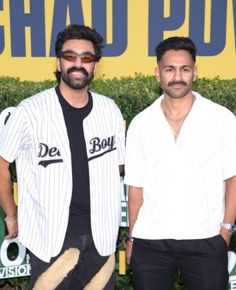 Los Angeles premiere of Hulu s Chad Powers at the Rose Bowl Stadium Featuring: Saagar Shaikh, Faraaz Osmani Where: Los Angeles, California, United States When: 25 Sep 2025 Credit: Faye s Vision Cover Images EDITORIAL USE ONLY. NOT FOR USE BY NEWSPAPERS BASED IN THE UK. Copyright: xx coverimg55125269