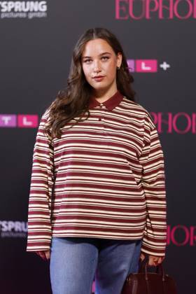 Actress Dilara Aylin Ziem playing Leyla at the screening of the new RTL series Euphorie at Cinenova Cologne, 27 09 2025 NRW Germany Copyright: xChristophxHardtx