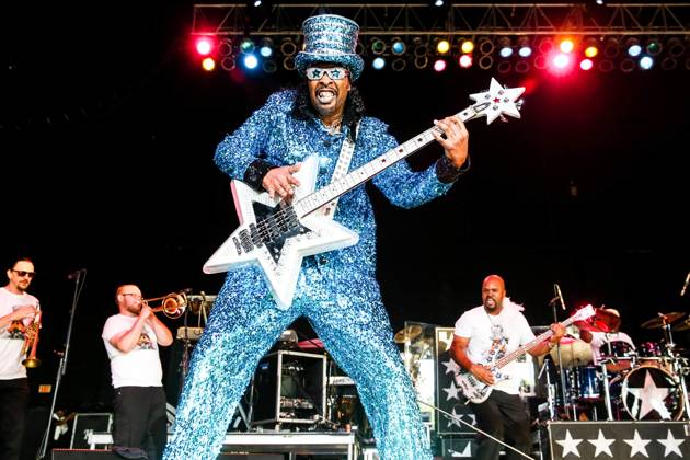 Bootsy Collins Performs in North Carolina July 23, 2016 - Raleigh, North Carolina, U.S - Bootsy Collins Performs at the Coastal Carolina Music Park at Walnut Creek in Raleigh, North Carolina. William Earl Bootsy Collins (born October 26, 1951) is an American musician and singer-songwriter. Copyright: xAndyxMartinxJr.x