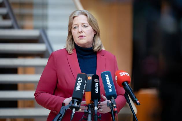 Press statement, SPD, Party Chairwoman, Bärbel Bas Press statement, Welfare State Commission, SPD, Party Chairwoman, Bärbel Bas, Willy Brandt Haus, Berlin Berlin Berlin GER
