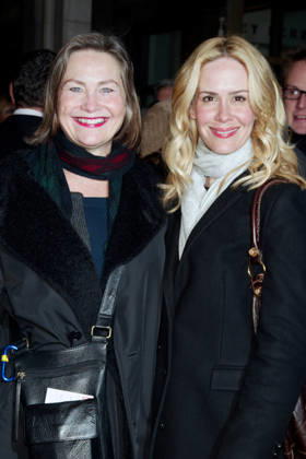 Cherry Jones, Sarah Paulson Opening Night of the Broadway play The American Plan at the Friedman Theatre arrivals, New York City, United States WENN 5237396.jpg