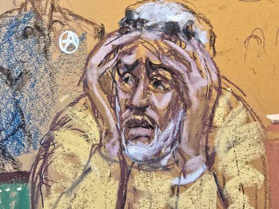 Photograph of a drawing by artist Jane Rosenberg showing Sean Combs ‘Diddy’ while one of his sons gives testimony during his trial in New York, United States 03 October 2025. Six of the seven children of rapper Sean Combs, known as Diddy, tearfully asked the judge for a second chance for their father, who is awaiting sentencing on charges of transporting minors for prostitution, of which he was found guilty in July. Sean Combs children tearfully ask judge for a second chance for their father !ACHTUNG: NUR REDAKTIONELLE NUTZUNG!  Copyright: xJanexRosenbergx USA5191 20251003-55018119348_1