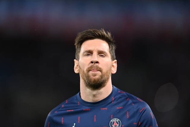 Paris Saint-Germain v Manchester City - UEFA Champions League PARIS, FRANCE - SEPTEMBER 28: Leo Messi of Paris Saint-Germain warms up before the UEFA Champions League group A match between Paris Saint-Germain and Manchester City at Parc des Princes on September 28, 2021 in Paris, France. France World. Editorial use only. Please get in touch for any other usage.  Copyright: x2025xAnadoluxMustafaxYalcÄ±nx