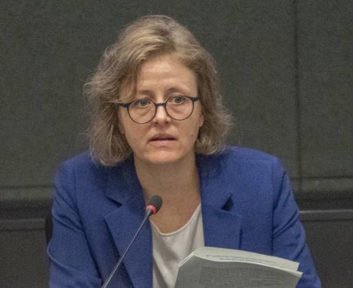 October 8, 2025, Geneva, Geneva, Switzerland: Geneva Switzerland, 10 08 2025: Ms. STEPHANIE FUHRER (Chair, Committee on Urban Development Housing and Land Management) (switzerland) presented and explained the conference during at the UNECE Ministerial meeting on housing affordability and sustainability (United Nations Economic Commission for Europe) and which is also the 86th session of the Committee on Housing, which concerns Urban Development and Land Management which took place at United Nations of Geneva in Geneva. Geneva Switzerland - ZUMAd206 20251008_zip_d206_008 Copyright: xEricxDubostx