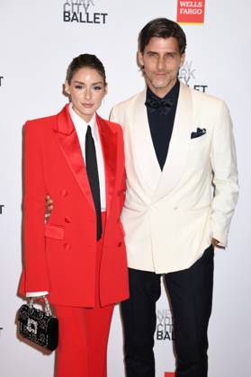 NEW YORK, NY- OCTOBER 8: Olivia Palermo and Johannes Huebl at New York City Ballet™s 2025 Fall Fashion Gala at the David H. Koch Theater at Lincoln Center Plaza on October 8, 2025 in New York City. Copyright: xMediaPunchx