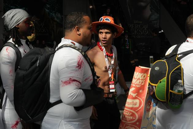 October 10, 2025, New York, New York, USA: Attendees in cosplay at the New York Comic Con at the Jacob K. Javits Convention Center on October 10, 2025 in New York. New York USA - ZUMAb148 20251010_zap_b148_006 Copyright: xBryanxSmithx