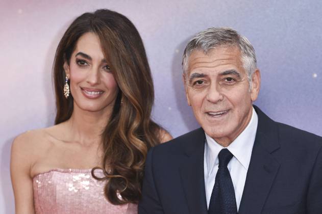 George Clooney with wife Amal Alamuddin Clooney at the premiere of the feature film Jay Kelly at the 69 BFI London Film Festival 2025 at the Royal Festival Hall London, 10 10 2025 Foto:xS.xVasx xFuturexImagex kelly_5172