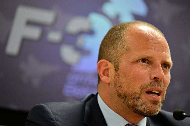 Minister of Defence and Foreign Trade Theo Francken pictured during the opening of the Complex F-35 which will house the newly arrived Lockheed Martin F-35 Lightning II fighter jets at the Florennes military airbase, Monday 13 October 2025. DIRKxWAEM 136674234