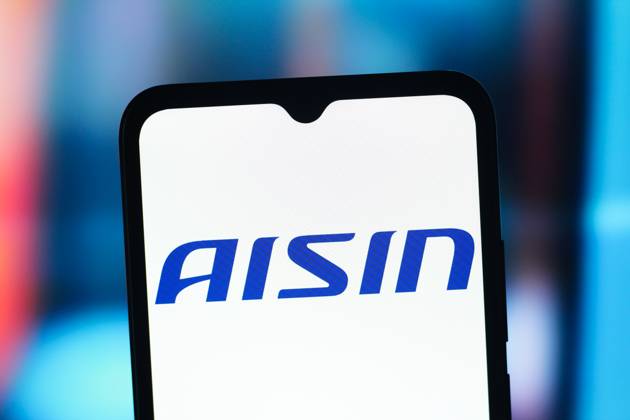 Digital Companies in Canada - 13 Oct 2025 In this photo illustration, the Aisin Seiki logo is seen displayed on a smartphone screen. Canada Copyright: xThomasxFullerx xSOPAxImagesx TFSPI_13102025-1591