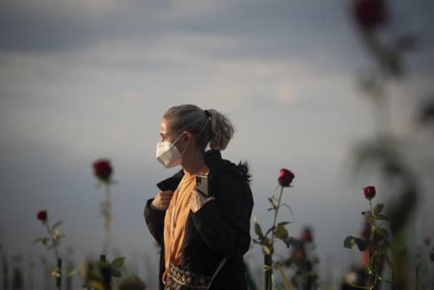 500 thousand deaths by Covid19 in Brazil RIO DE JANEIRO, BRAZIL - JUNE 20: Red roses planted during an event to pay homage to the over 500,000 registered Covid-19 victims and protest against the government s response to the pandemic organized by ONG Rio de Paz at Copacabana Beach on June 20, 2021 in Rio de Janeiro, Brazil. Brazil surpasses 500,000 deaths from coronaviruses, registered the sad mark of half a million deaths since the beginning of the health crisis. Rio de Janeiro Brazil. Editorial use only. Please get in touch for any other usage.  Copyright: x2025xAnadoluxFabioxTeixeirax