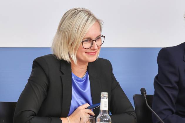 Berlin, Germany, 14 10 2025 House of the Federal Press Conference Press Conference Sports Aid Performance Report Summer 2025 Minister of State for Sport and Volunteering Christiane Schenderlein CDU Copyright: xdtsxNachrichtenagenturx dts_87984